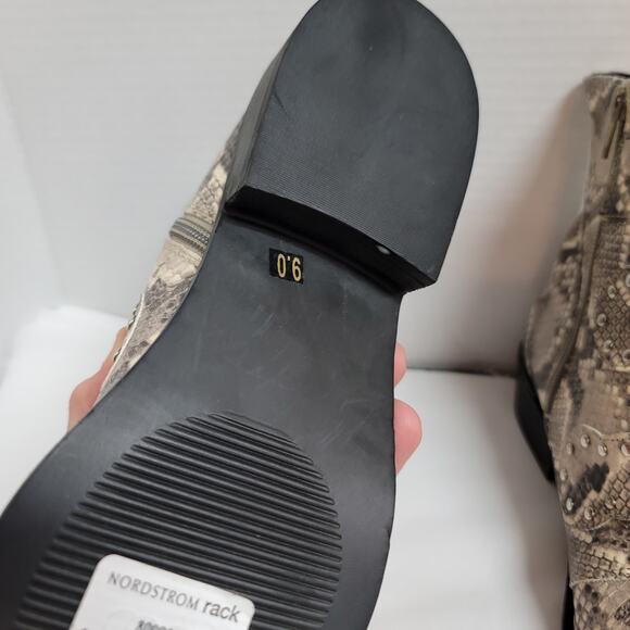 Steven Womens Harmon Ankle Bootie Side Zip Cushion Multicolor Snake Skin Size 9 - Picture 5 of 7